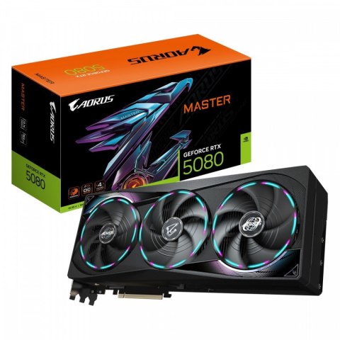 グラフィックボード・グラボ・ビデオカード GIGABYTE GeForce RTX 5080 RGB Karta graficzna Gigabyte AORUS GeForce RTX 5080 16GB z RGB